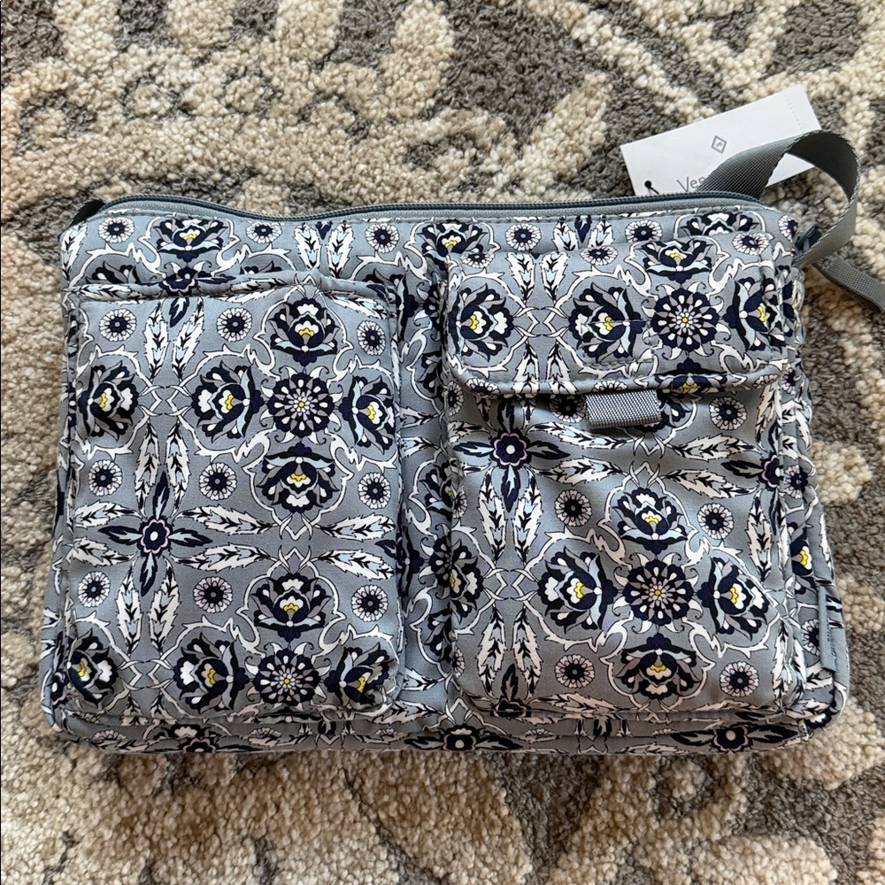 Vera Bradley Blue and Yellow Floral Crossbody Bag